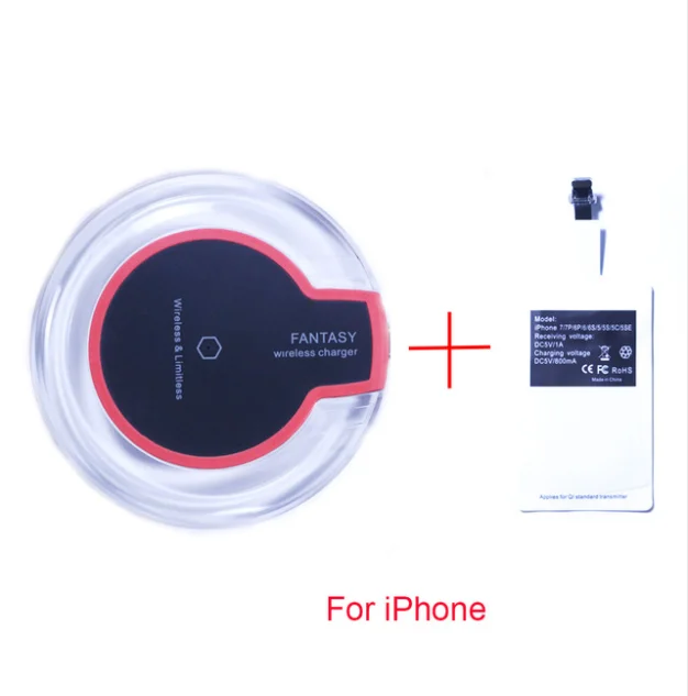 Qi Беспроводное зарядное устройство настольное usb зарядное устройство для IPhone X Xs Max XR 8 Plus для samsung Galaxy S7/S8/S8+/S6 Edge Для huawei - Тип штекера: Charger Receiver