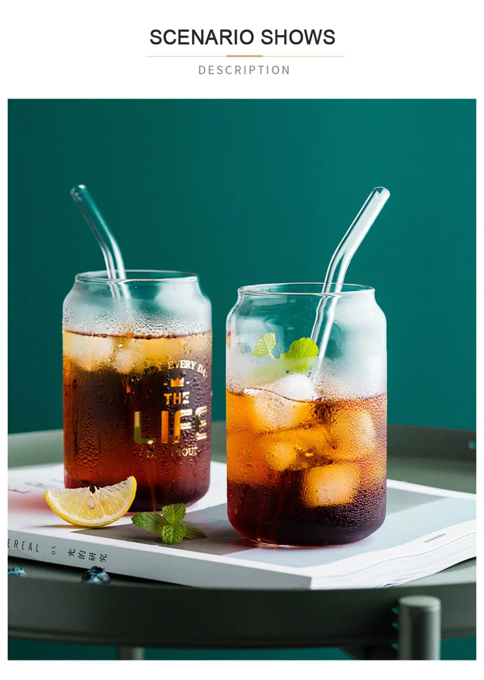 Cola банка Стеклянная кружка для завтрака, молока, кофе, сока прозрачная простая буква термостойкая стеклянная кружка домашняя посуда для напитков INS подарок