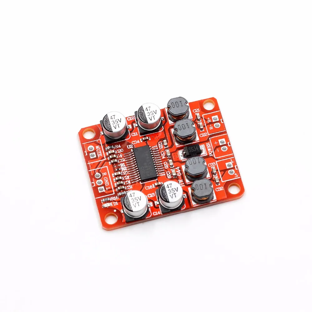 TPA3110 цифровой усилитель мощности модуль 2x15 Вт двухканальный стерео DIY динамик усилитель электроники дизайн PCB DC 12 В