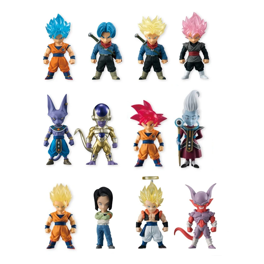 "Dragon Ball Z" Оригинальные BANDAI ADVERGE Коллекция Рисунок-персонажи Гоку, Веджета, Gogeta Broly № 17 18 Готен Trunks vegetto Фриза