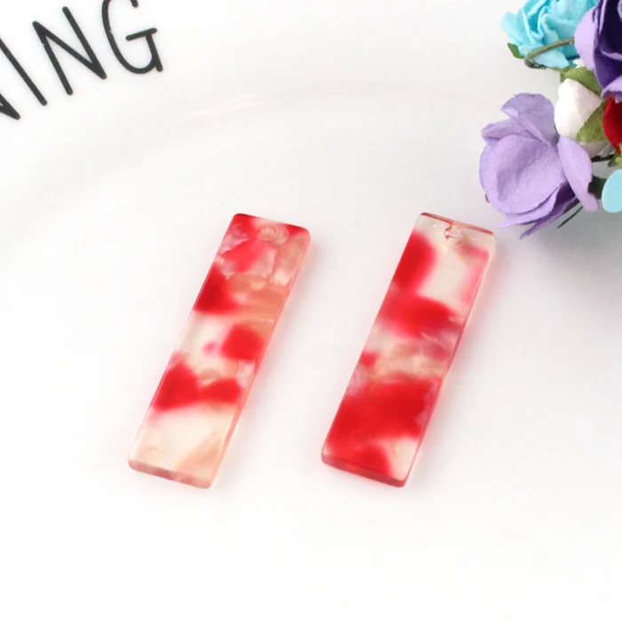 7-35X10MM Rectangle 10 шт. Черепаховые квадратные и прямоугольные амулеты ацетат акриловые амулеты жемчужная мозаика сердце кулон Diy серьги фурнитура - Окраска металла: 7-35X10MM Rectangle