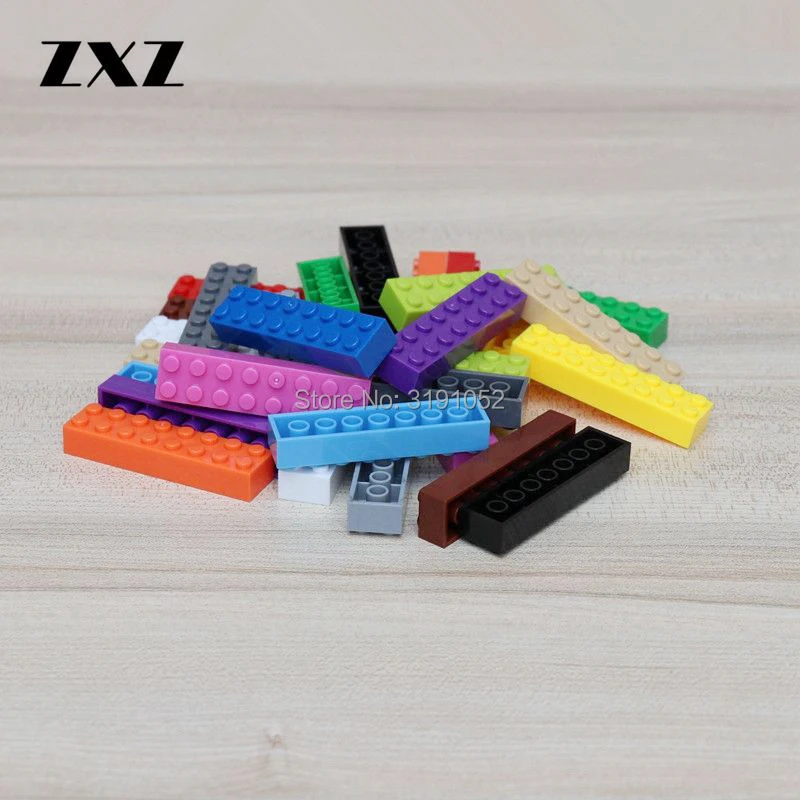 15 цветов в наличии толстый кирпич MOC 2x8 точек строительные блоки сделай сам