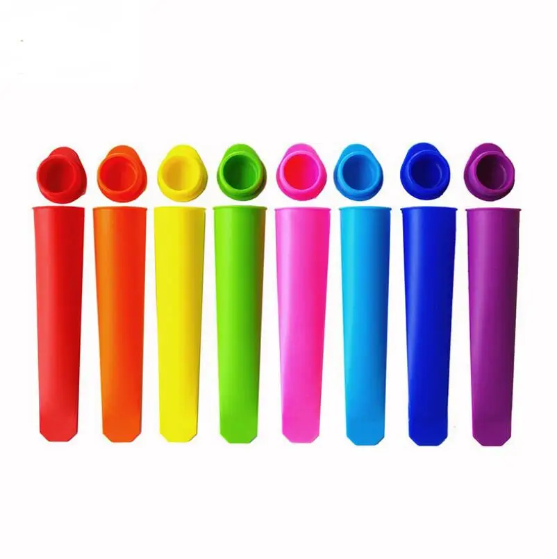 

Free Shipping Silicone Popsicle Mold / Ice Pop Molds / Ice Cube Tray / Ice Cream Tubs Tools LX4420