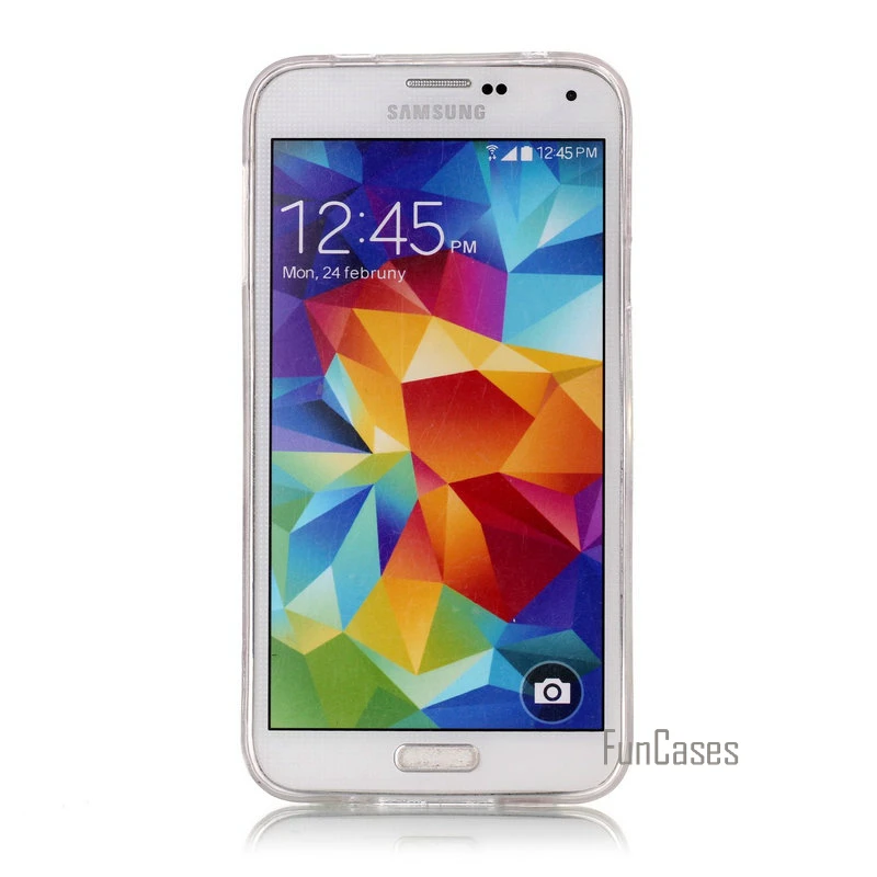 Для Samsung Galaxy S5 Чехол Мягкий силиконовый чехол для S 5 SV i9600 G900S 5.1 "Мрамор телефона