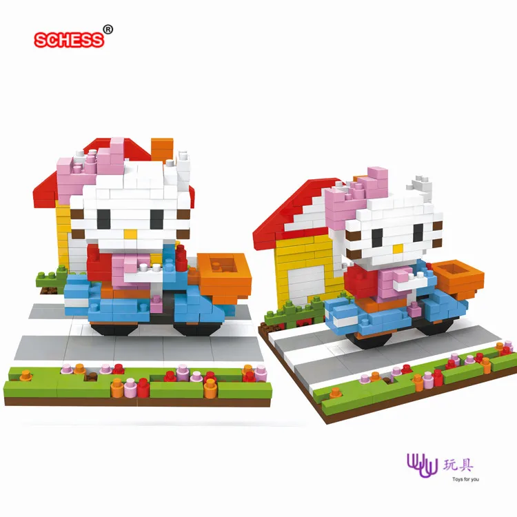 SC: kitties 1073-78 Алмазная микро нано строительные блоки экшн-фигурки подарки для