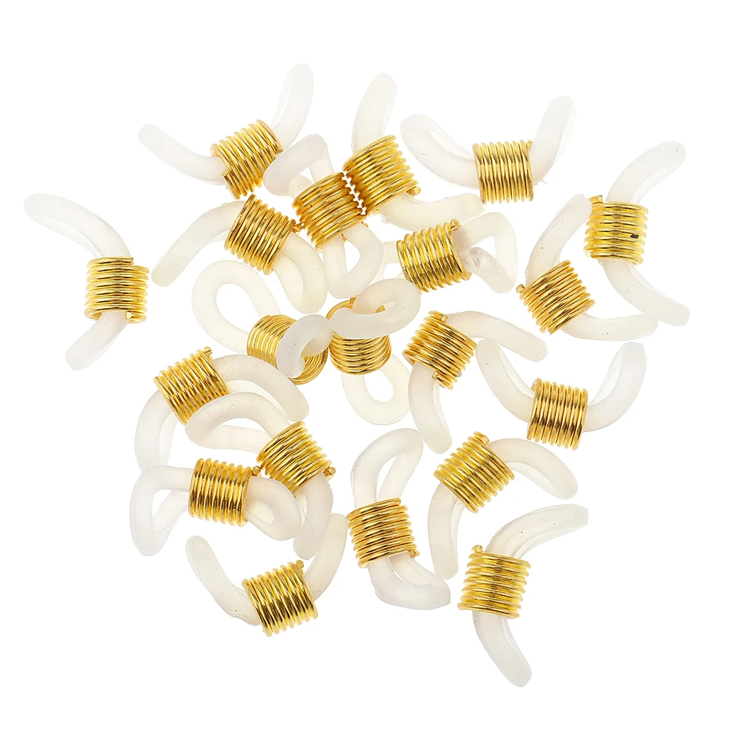 20 шт. очки для очков цепь ремешок концы петли прозрачная резина сделай сам