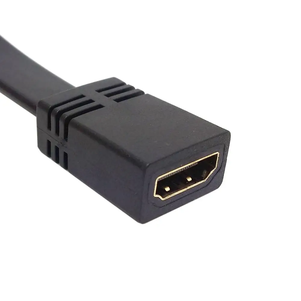 

50cm Flat HDMI A type 19pin male to hdmi A type Female extension cable for 1080p HDTV