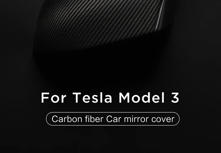 LUCKEASY автомобильные зеркальные чехлы из углеродного волокна для- Tesla модель 3 боковые зеркальные крышки 3K 240g углеродное волокно x2