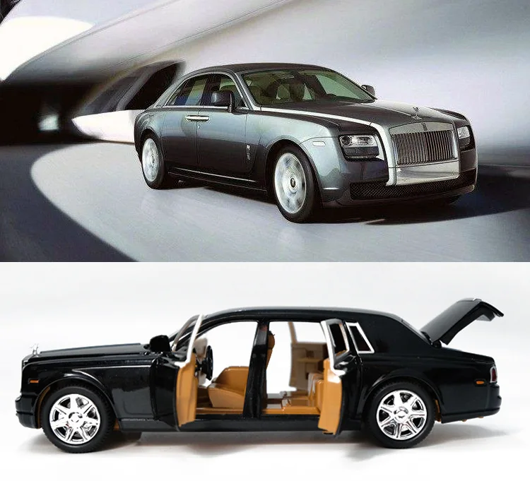 Rolls-Royce Phantom, форма для автомобиля, украшение, Акустооптическое эхо, сплав, автомобильная игрушка, украшение автомобиля, модель, подарок для мальчика, автомобиль