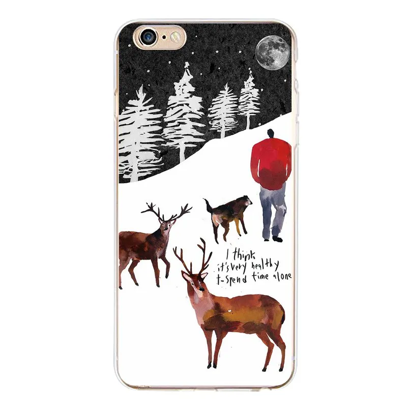 Мягкий прозрачный чехол из ТПУ для iPhone 4/4S 5 5S 6 6plus 7 8plus x силиконовая крышка с
