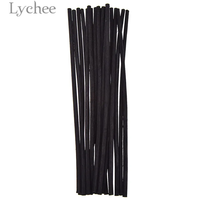 Lychee Life 20 шт. 4 мм x 20 см Экстра толстый ротанговый Рид масло диффузор Замена палочка благовония дома гостиная ароматические благовония