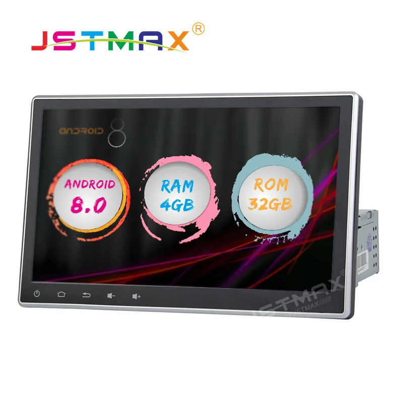 JSTMAX 10 1 "Android 8 0 Автомобильный GPS радио плеер для универсального din автомобиля