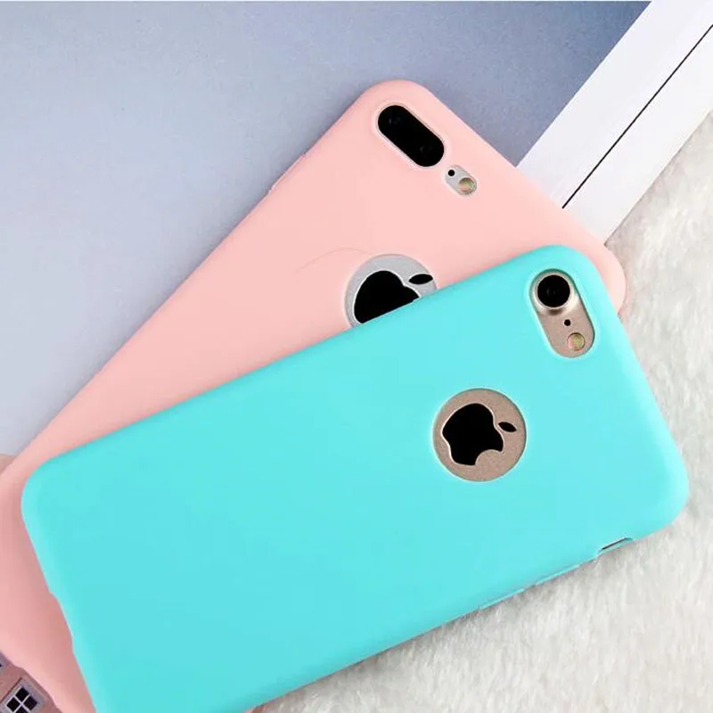 Силиконовый чехол для iPhone 7 Plus X 8 plus Apple 6 6s 5 SE мягкая задняя крышка из ТПУ