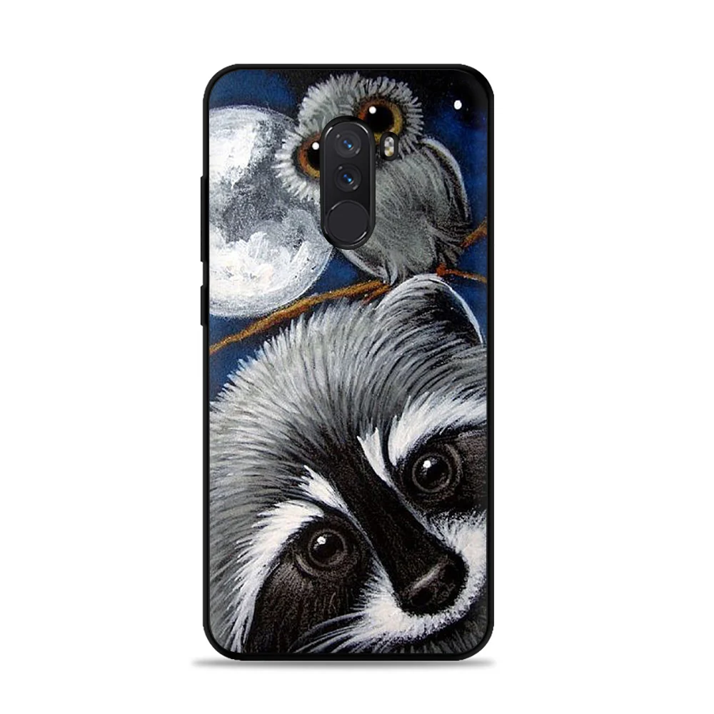 B3 Милый Енот мягкий чехол для телефона для Xiaomi 6 8 9 se A1 A2 F1 макс 3 Redmi 4A 4X5 плюс 6A 6Pro 7 GO 7A K20 9T A3 Pro CC9 CC9e 8A - Цвет: B3