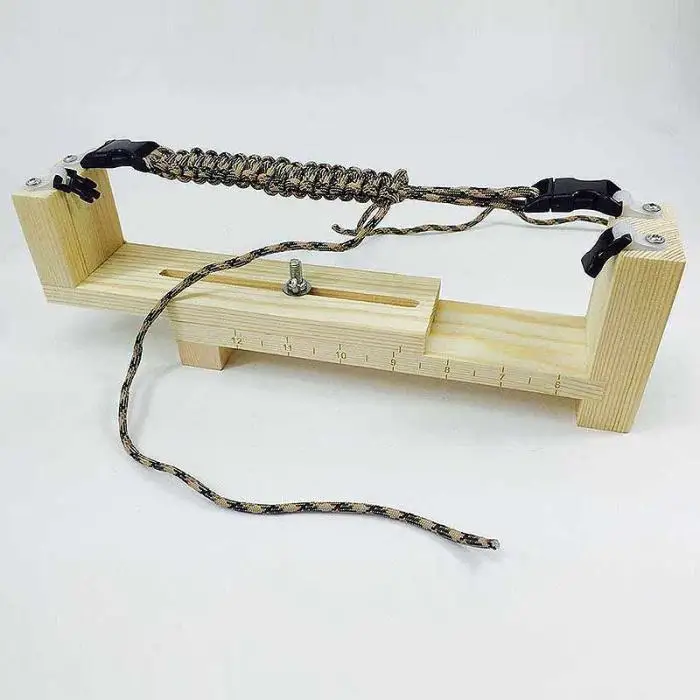 DIY джиг твердой древесины Паракорд Браслет Производитель Вязание инструмент Заплетенный в узел парашютный шнур инструменты для плетения браслета 8 99 LXY9