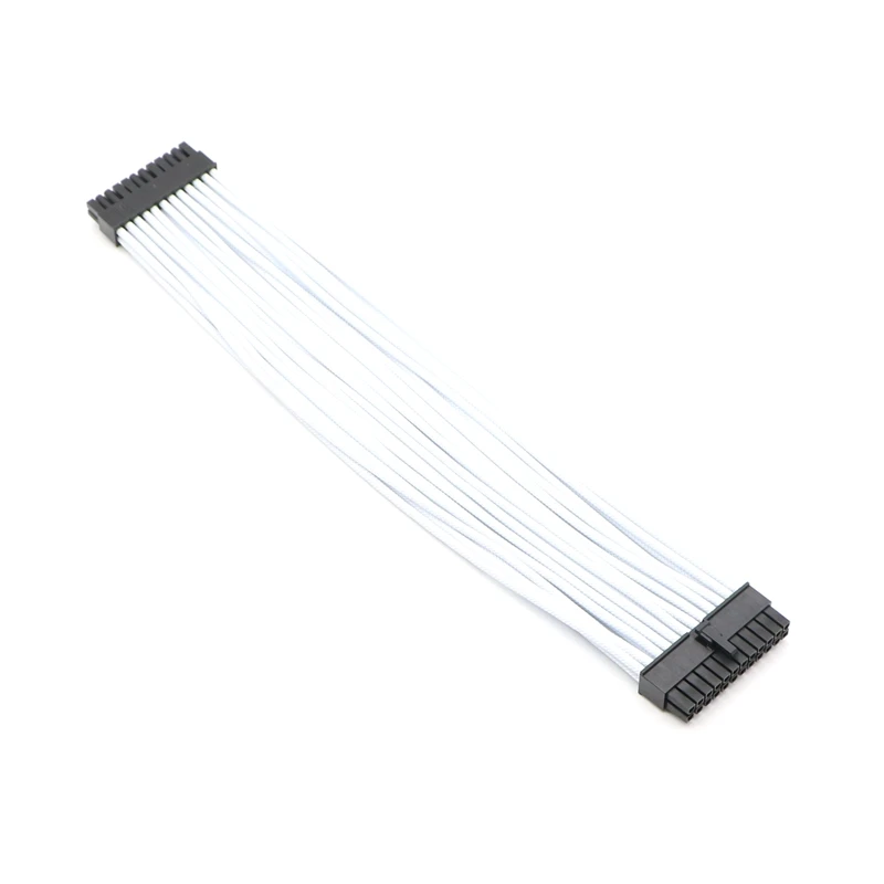 18AWG Мути Цвет один рукавами материнская плата по стандарту ATX 24Pin Удлинительный