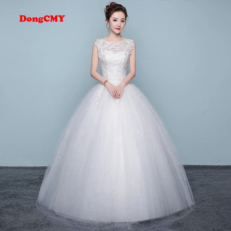 Фото DongCMY 2021 Новое поступление белого цвета бальное свадебное Тюлевое Бандажное
