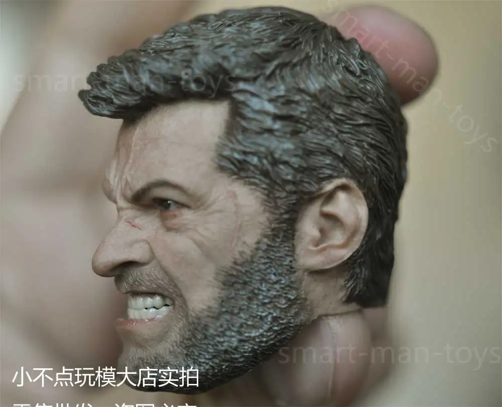 На заказ 1/6 Росомаха голова лепить сердитый Логан для 12 &quotгорячие игрушки