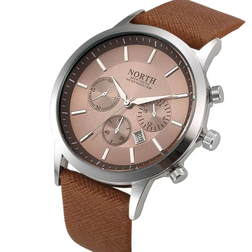 

Sports Military Men Watch Fashion Casual Women Genuine Leather Band Quartz-Watch Ladies Elegant Watch Clock reloj mujer #D
