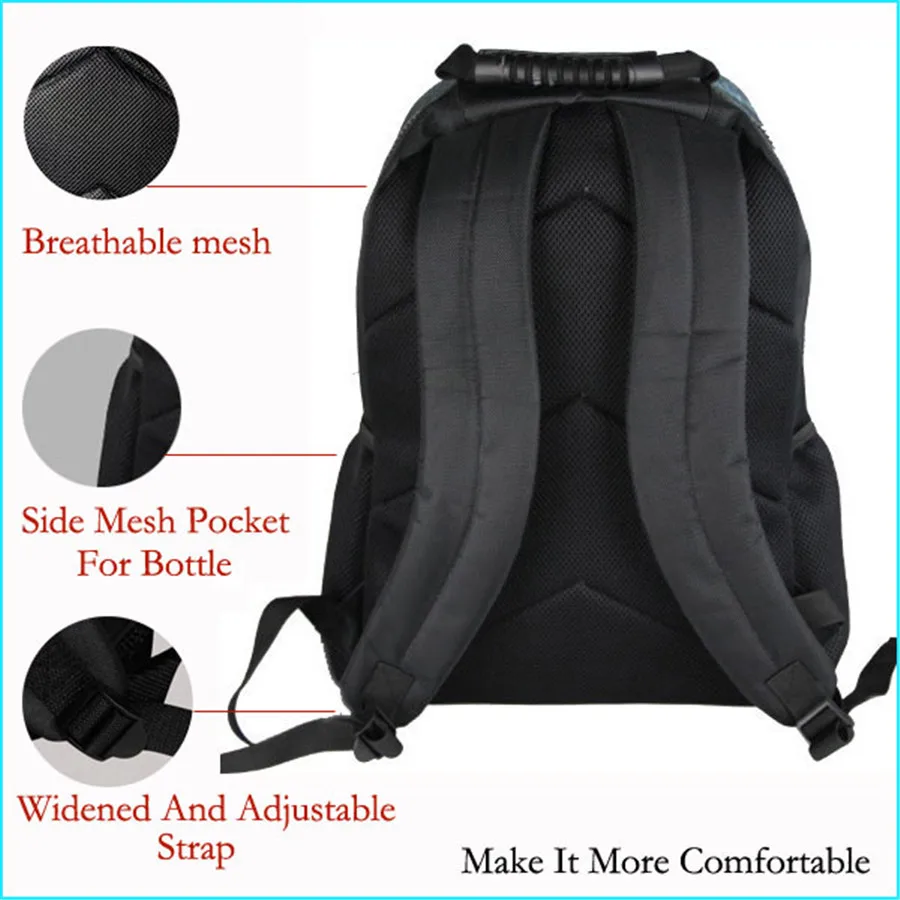 Customized Teen Backpack School Bags for Girls Poodle Printing Backpacks Junior Students Book Satchel Schoolbag 2019 | Багаж и сумки