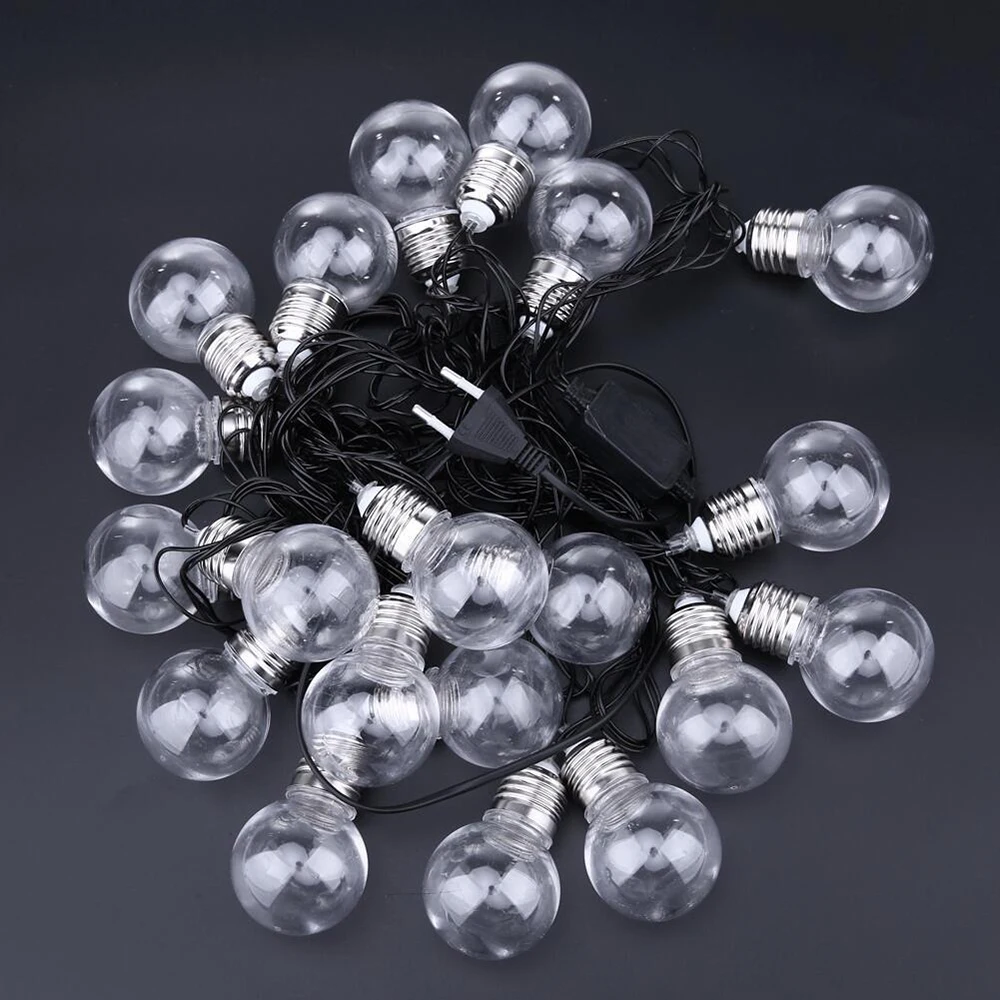 6 м 20LED Эдисона светодиодная лампочка струнный светильник 110В 220В наружный ing Ball