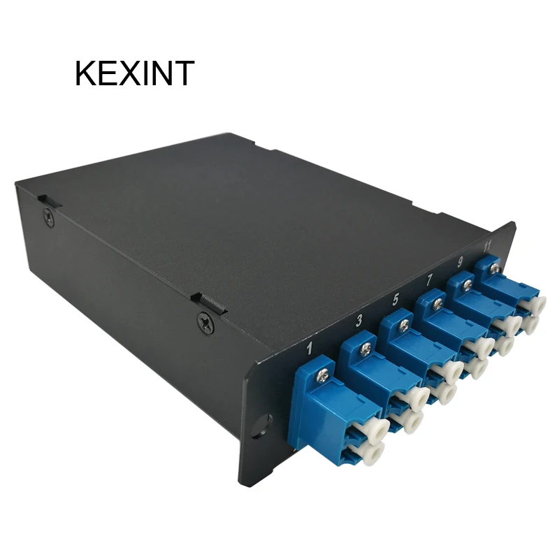 Одномодовая коробка KEXINT Fiber MTP 12 MTP/MPO to Quad LC одномодовая кассета |