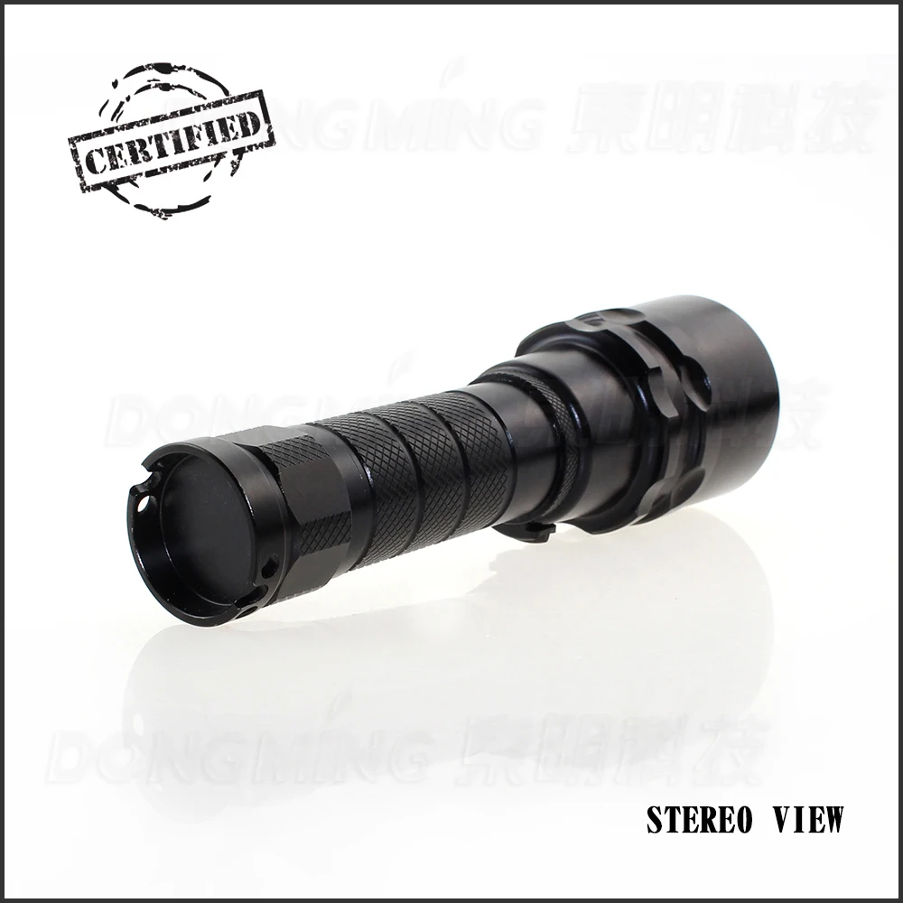 24 шт. 1 * CREE XM-L T6 светодиодный тактический фонарик ярсветильник черный чехол