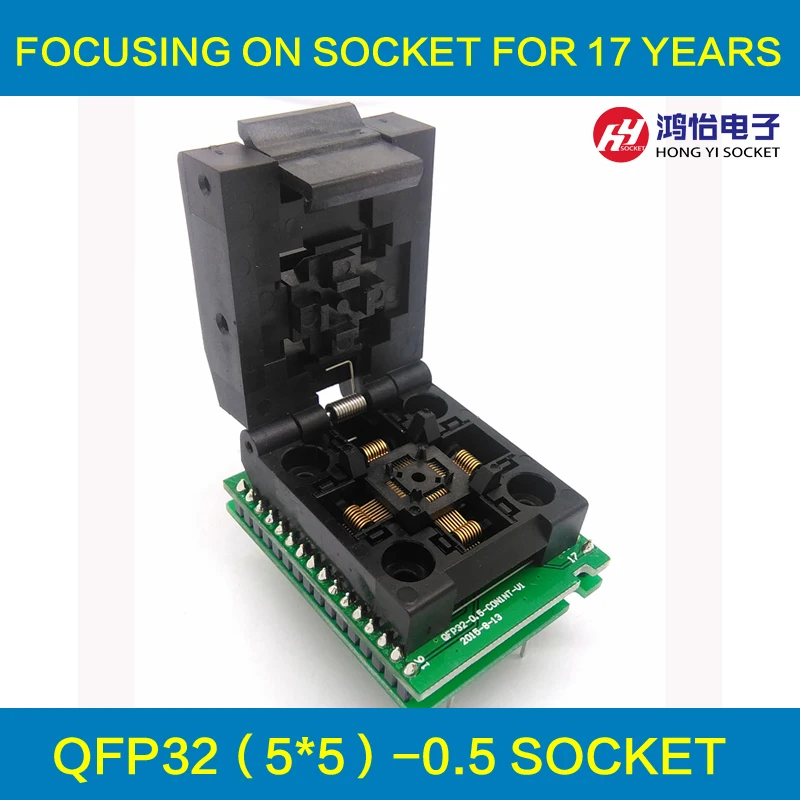 QFP32 TQFP32 LQFP32 двойная плата IC51 0324 805 шаг 0 5 мм разъем программирования раскладушка