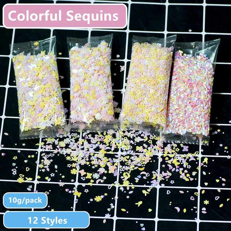 

20g High Flash Crystal Star Heart Dot Butterfly Sequins Paillettes For Nails Art Manicure/Wedding Decoration Confetti