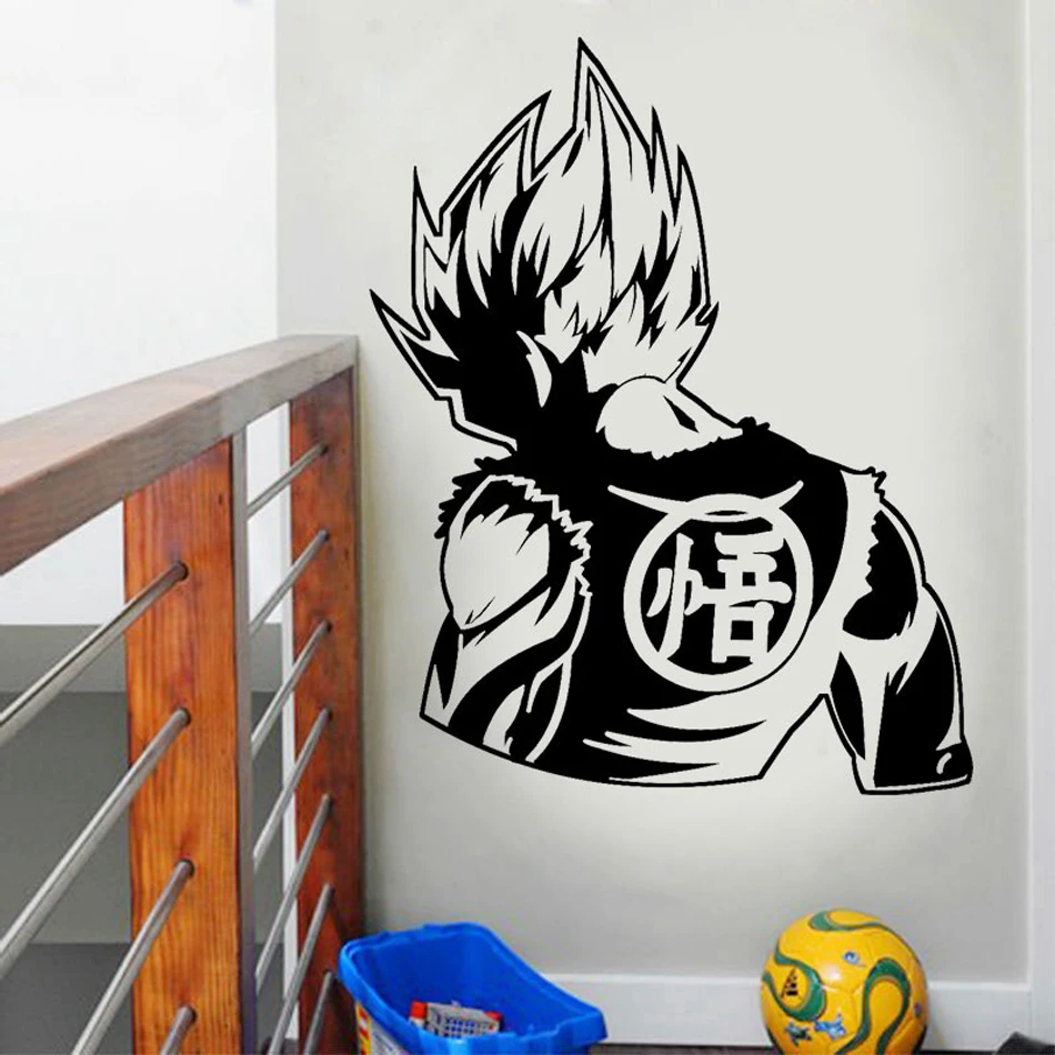 Dragon Ball Z плакат с героями аниме Гоку Супер сайян, «Жемчуг дракона стены Стикеры для детской комнаты окна манга домашняя отделка спальни Арт Декор J30