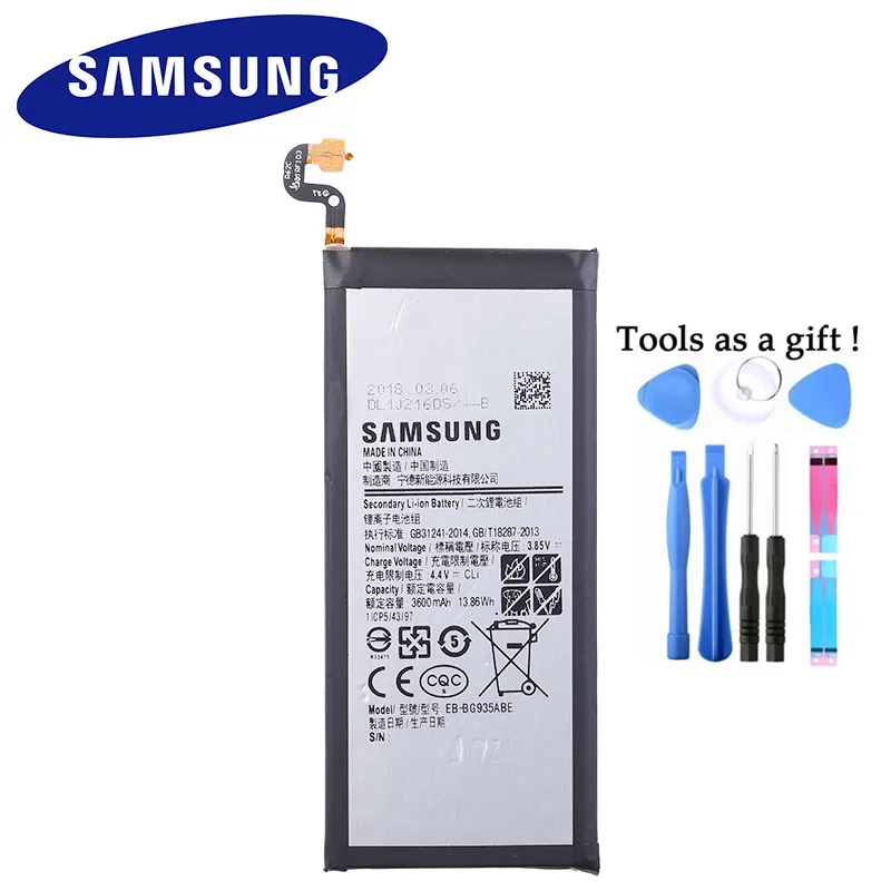 Оригинальный аккумулятор SAMSUNG для Samsung GALAXY S7Edge S7 Edge G9350 с аккумулятором
