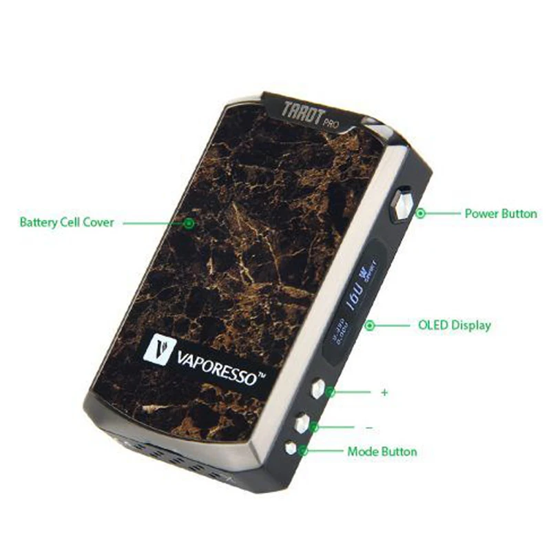 Vaporesso Tarot Pro 160W 0 91 'OLED 510 Thread TC стартер коробки Mod - Marble | Электроника