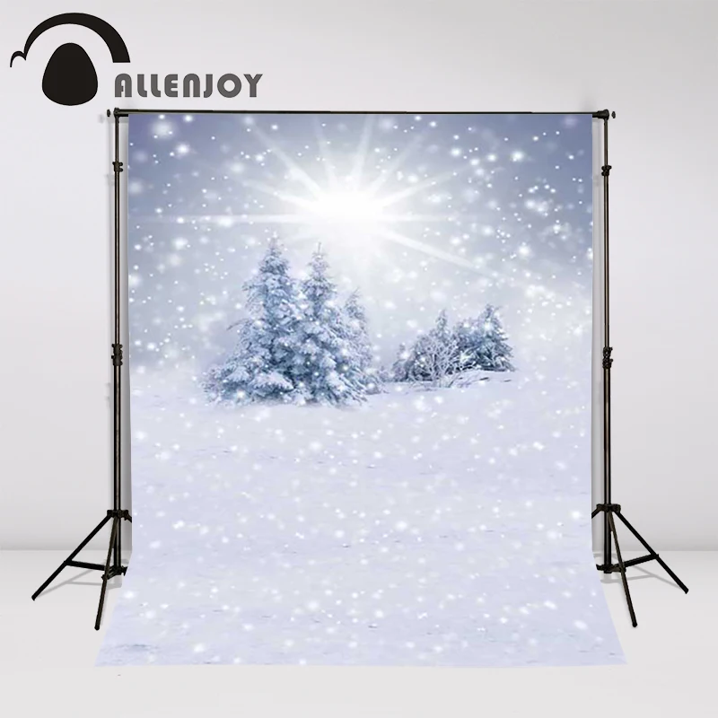 Allenjoy фон для фотосъемки Рождественский белый снег светильник в виде сосны