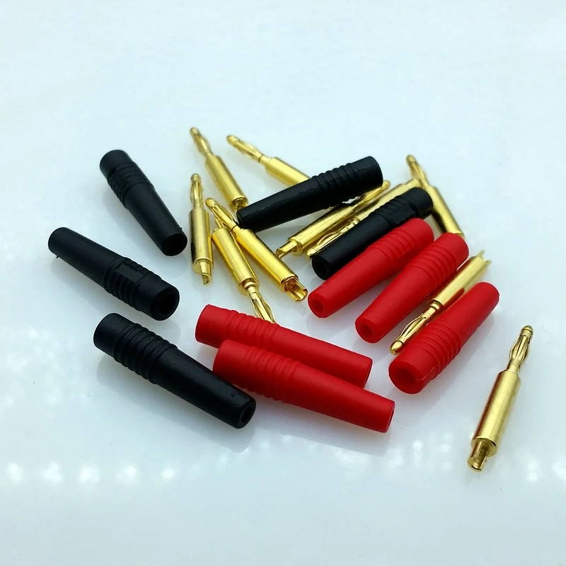 10 шт./лот сварочный тип покрытие из чистой меди 2 мм мини банановые вилки