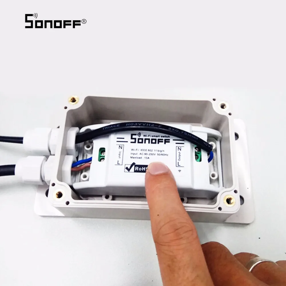 Беспроводной умный выключатель Sonoff Basic 10 А Wi Fi Выключатель Света универсальный