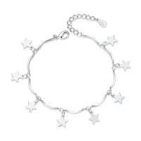 925 sterling silver fashion little star design bracelets for women jewelry christmas gift hot sale wholeslae drop shipping