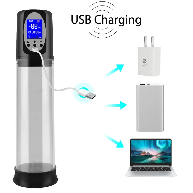 GUIMI электрический вакуумный насос для пениса USB аккумуляторная автоматический
