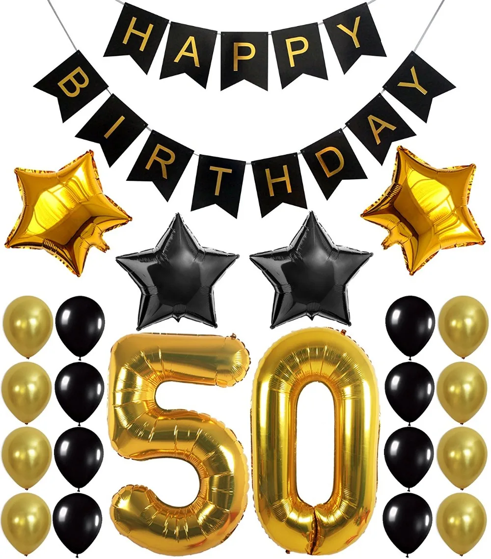 

2018 40 Inch Foil Balloon Suit Decorated Wedding Party Birthday Party Balloons Hot Sell Of 50 Years Old