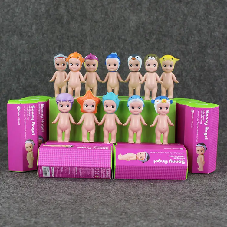 12 шт./лот, новинка, Sonny Angel, 2 стиля, Kewpie, кукла, ПВХ, мини-фигурка, Симпатичные статуэтки, Sonny, игрушки Ангел с коробкой - Цвет: Style B with Box