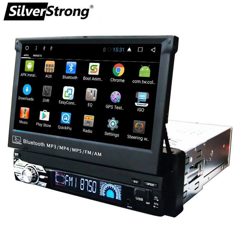 SilverStrong 1Din Android8.1 Универсальный 7 дюймов Автомобильный DVD Авто Радио Android стерео Универсальный мультимедиа от Kaier производит