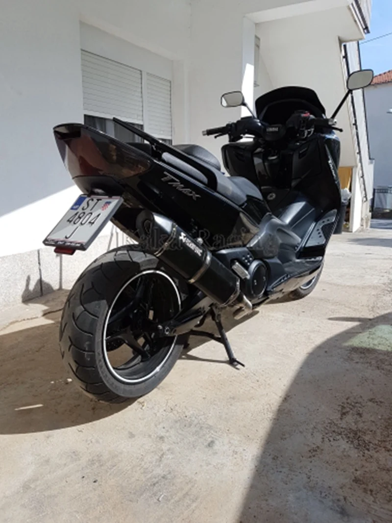 Мотоцикл akrapovic глушитель выхлопной трубы для Yamaha TMAX 500 TMAX 530 полная выхлопная система подключения коллектора трубы скольжения на Tmax 500