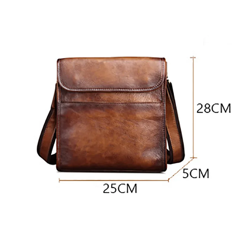 AETOO мужские кожаные сумки винтажные кремовые через плечо мужская сумка |