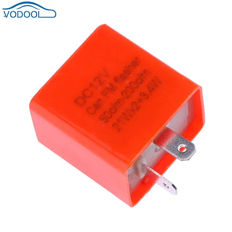 DC 12V 2 Pin Мото Светодиодный указатель поворота сигнала Реле три Шестерни частоты