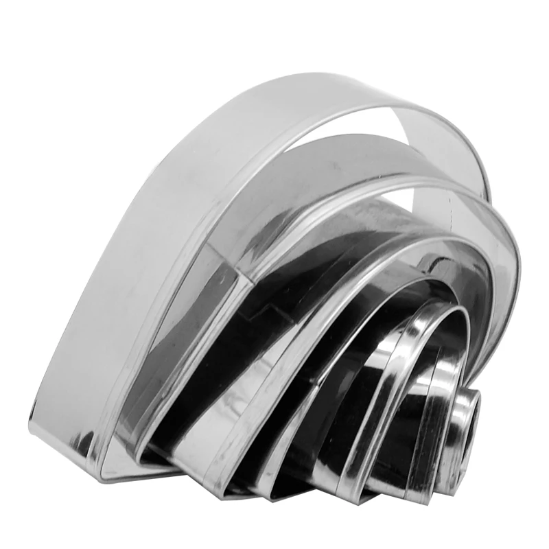 7pcs Stainless Steel Rose Petal Cookie Cutter Mold Pastry Mould Sugarcraft Cake Decorating Useful Baking Tool | Дом и сад