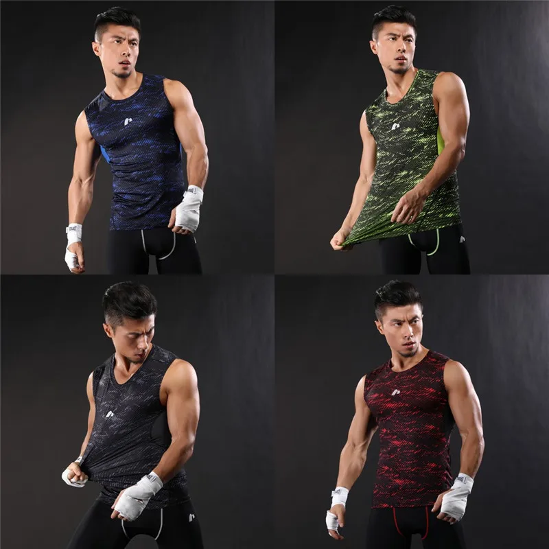 Новинка 2020 компрессионный мужской спортивный жилет для спортзала и бега