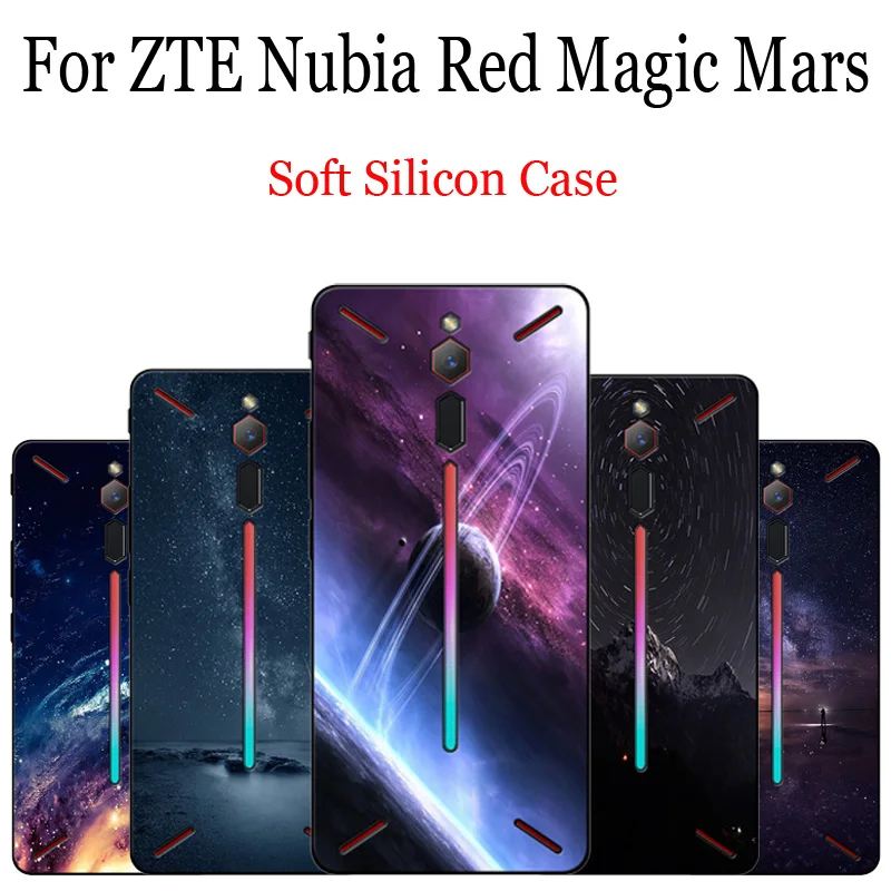Звездное раскрашенный чехол задняя крышка для zte nubia Red Magic Mars Мягкий силиконовый чехол для телефона zte nubia Red Magic Mars случаях
