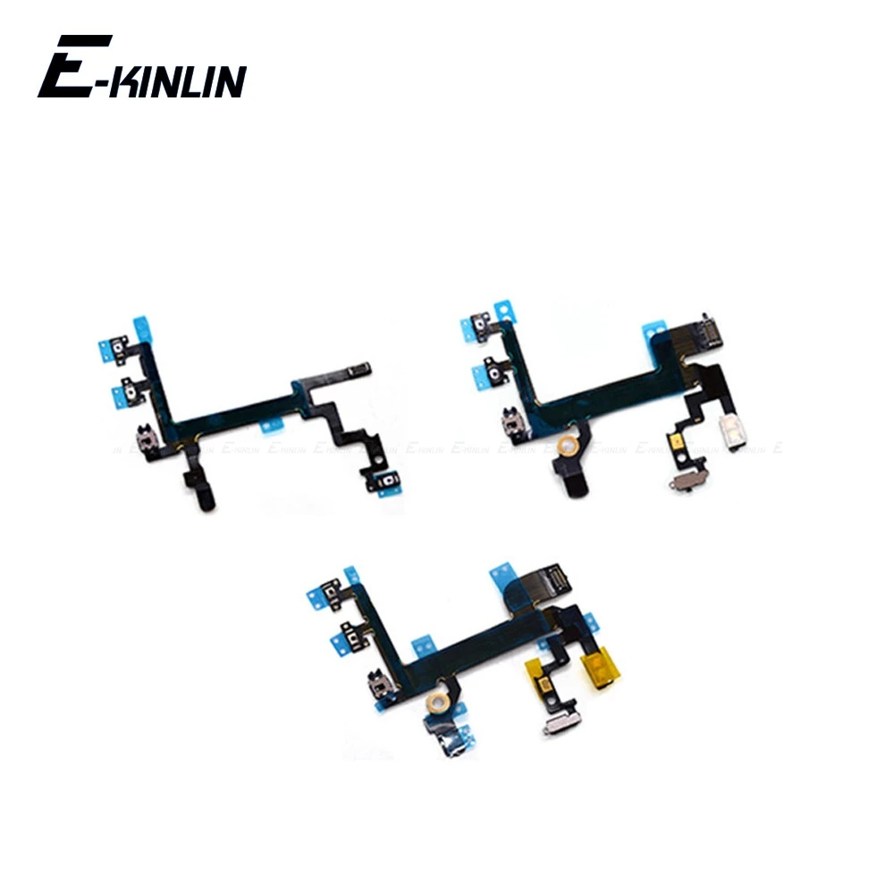 

For iPhone 6 6S Plus 4 4S 5 5S 5C Switch Connector On Off Button Volume Button Flex Cable Ribbon