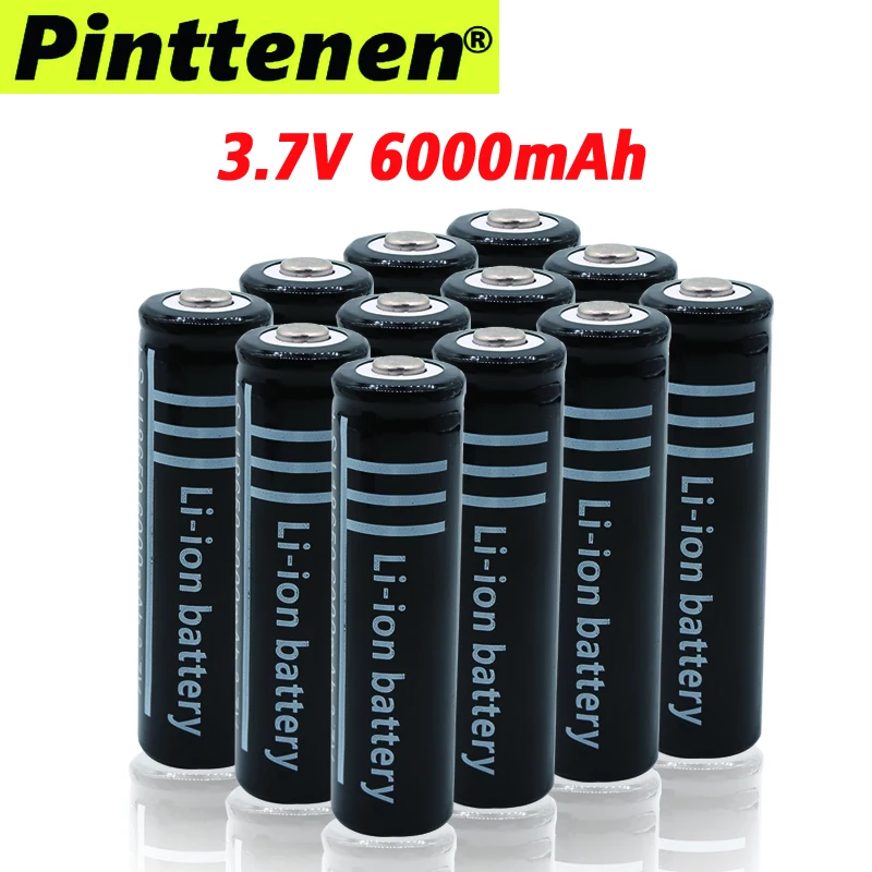 2 ~ 20 шт Высокое качество 6000mAh 3 7 V 18650 батарея литий-ионная перезаряжаемая для