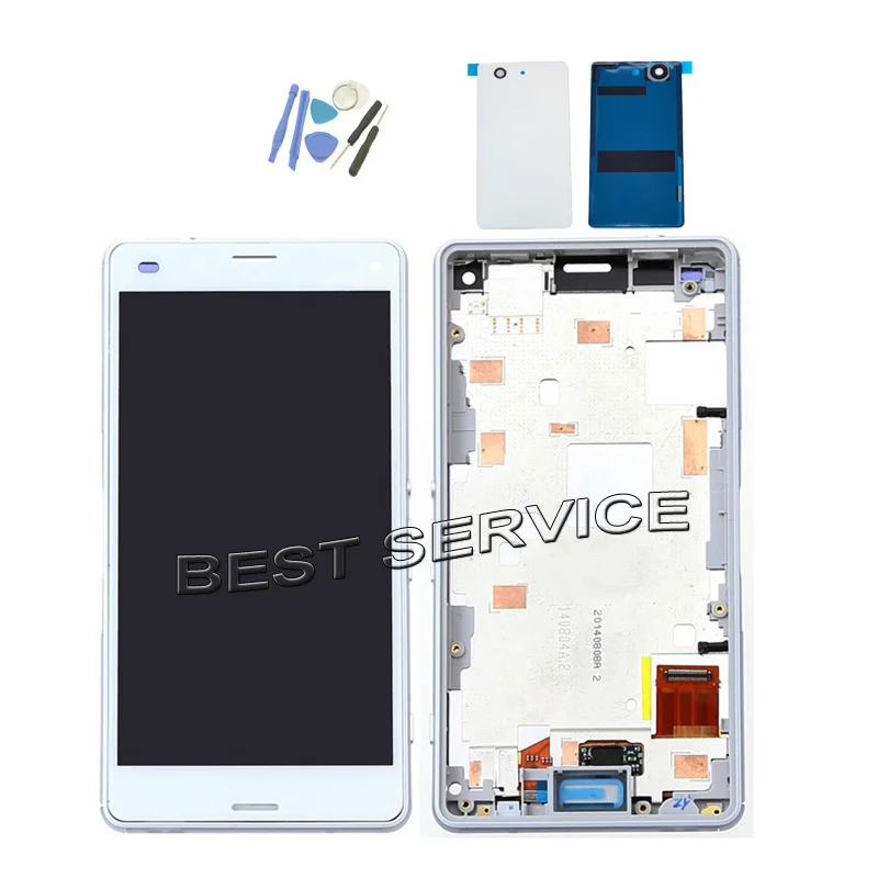 Для Sony Xperia Z3 mini Compact D5833 D5803 ЖК экран с сенсорным экраном дигитайзер Рамка в сборе +