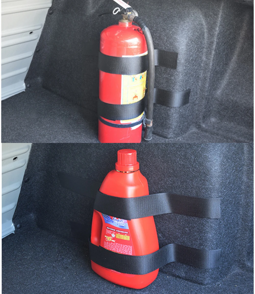 Органайзер для багажника автомобиля FORAUTO крепежные ремни огнетушителя черный